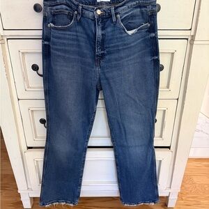 Good American Vintage Wash Flare Jeans